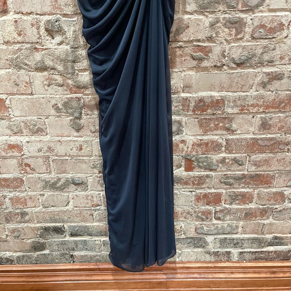 Adrianna Papell Ruched Chiffon Formal Maxi Dress‎ Size 4 - Picture 12 of 14